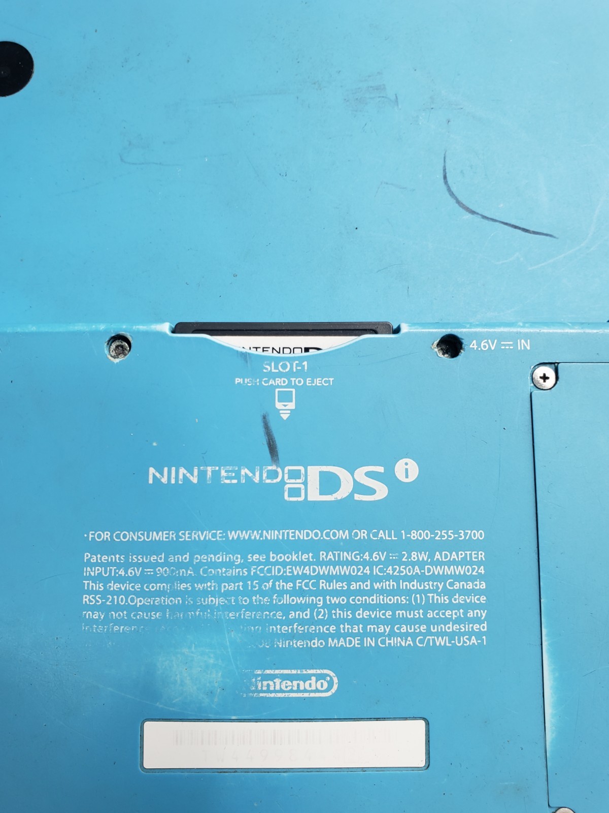 Nintendo DSi Blue Handheld Video Game Tested Working Camera Console Only