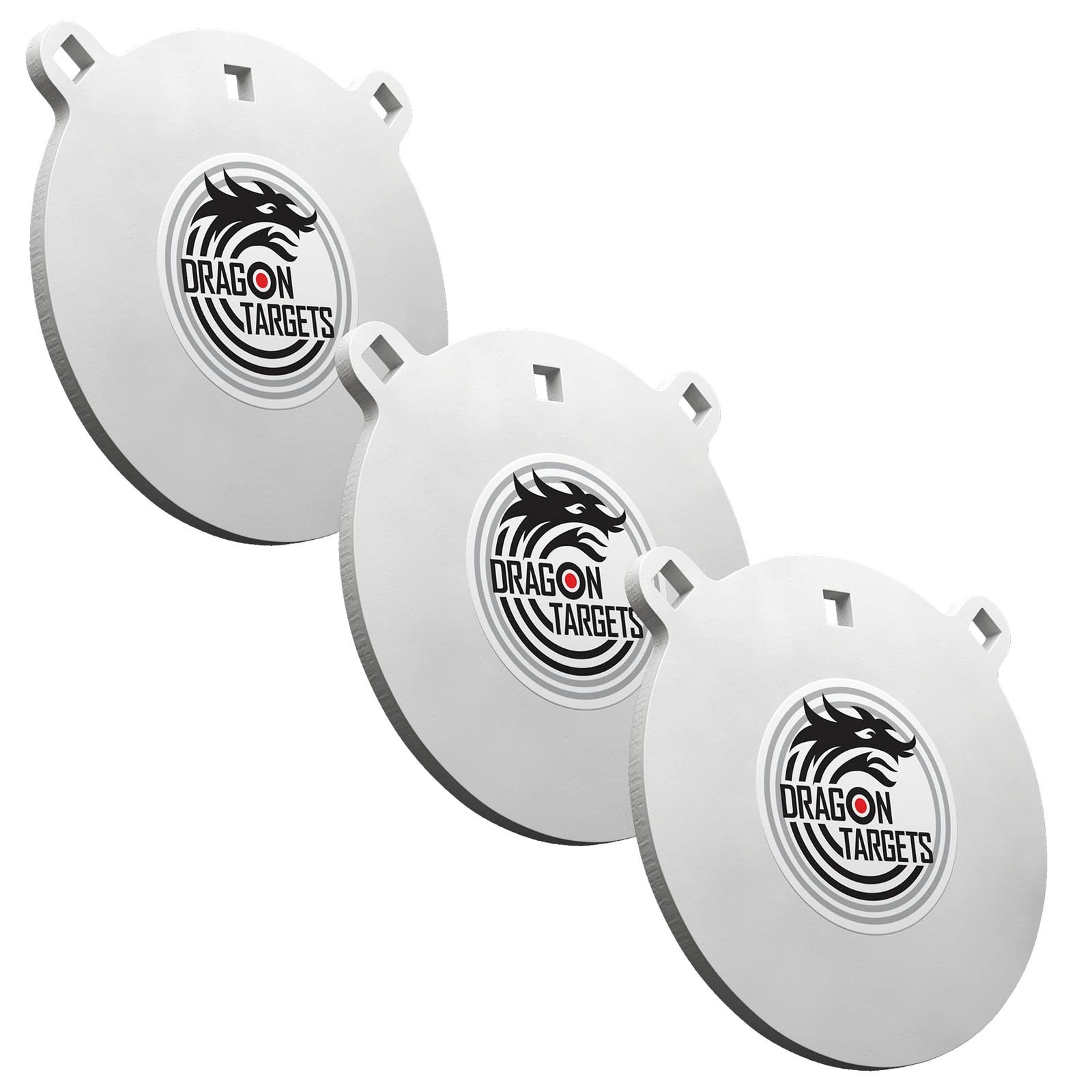 Dragon Targets Ar500 Steel Targets For Shooting 3 Pack 1/2 X 8 Inch Thick Laser