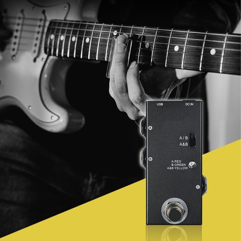 ABY Line Selector AB Switches Small Guitar Effect Pedal True Bypass Enduring