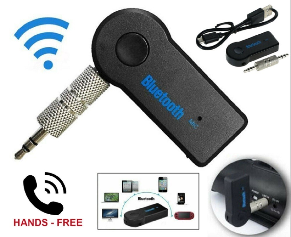 Bluetooth 3.5mm AUX Receiver Wireless Audio Adapter for Car Home Stereo Speaker