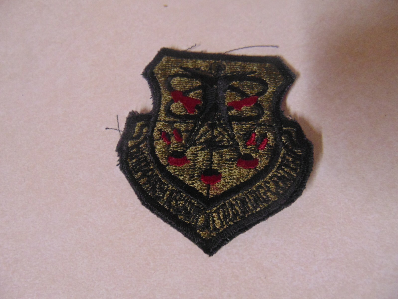 MILITARY PATCH SEW ON OLDER POCKET US AIR FORCE SHEPARD TECHNICAL TRNG CTR COLOR