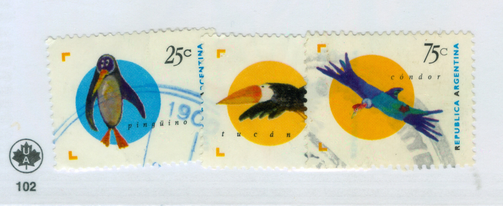 Argintina #1889-91 used