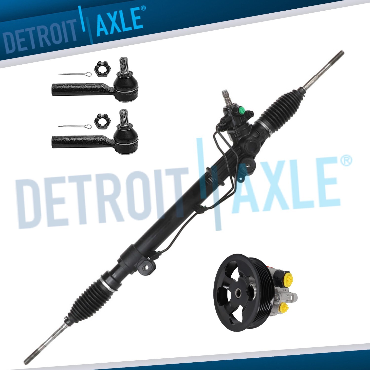 Complete Power Steering Pump Rack Pinion Tie Rods for Toyota 4Runner FJ Cruiser