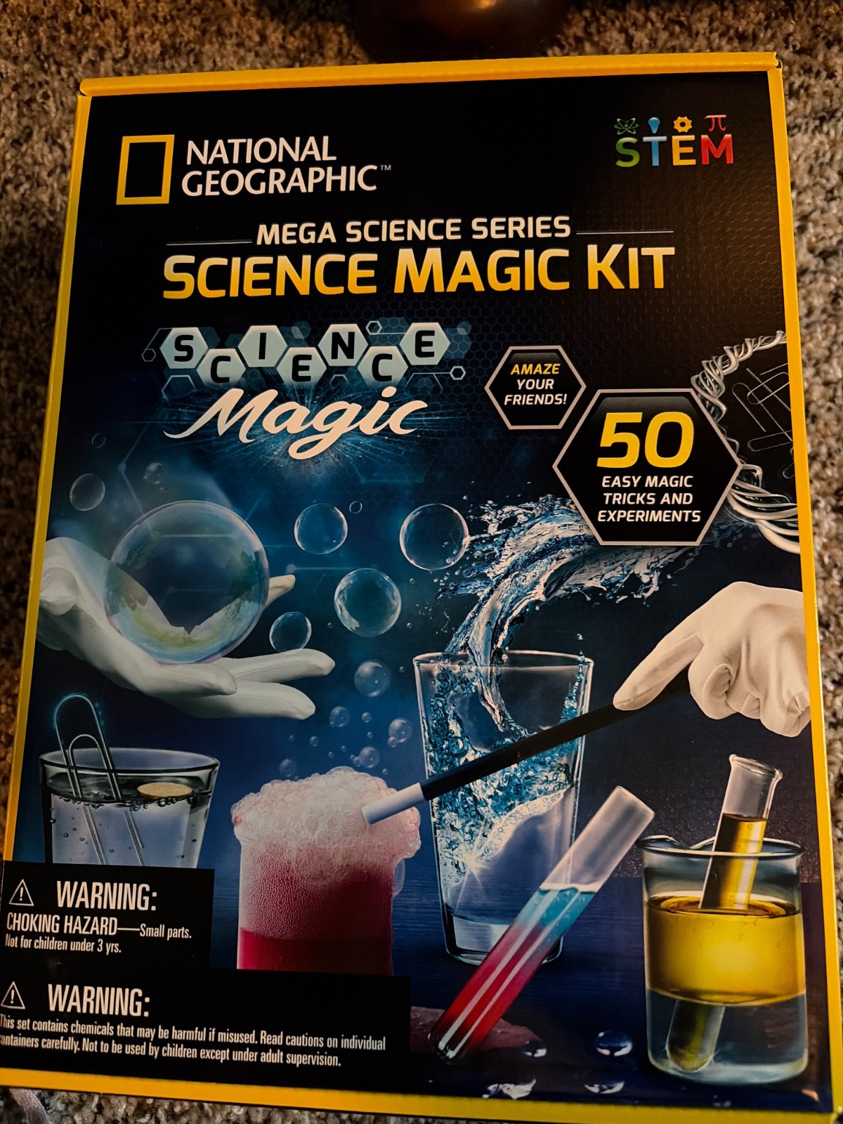 National Geographic Science Magic Kit STEM 50 Easy Magic Tricks and Experiments