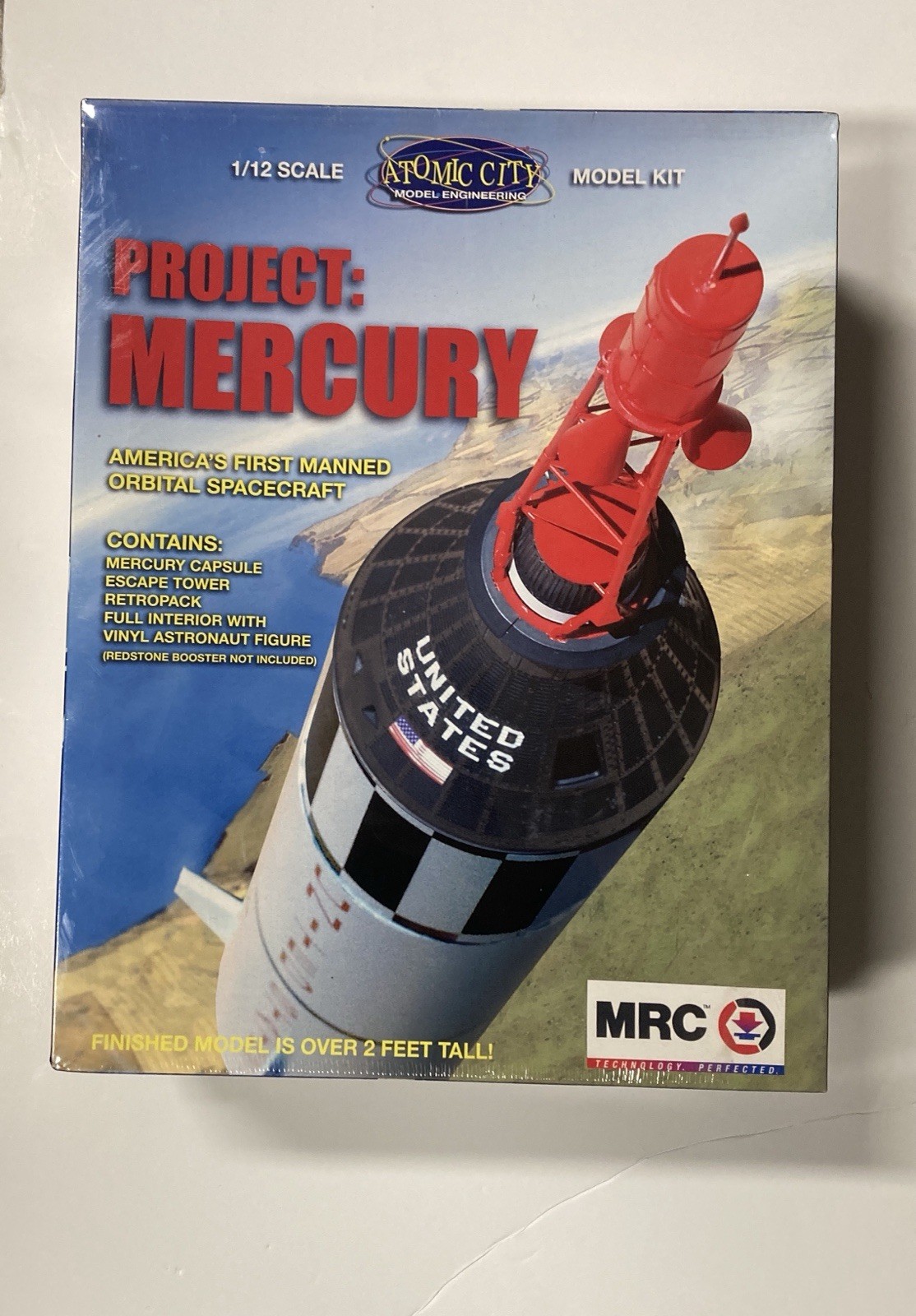 MRC ATOMIC CITY 1/12th scale PROJECT: MERCURY SPACE CAPSULE Model KIT NEW SEALED