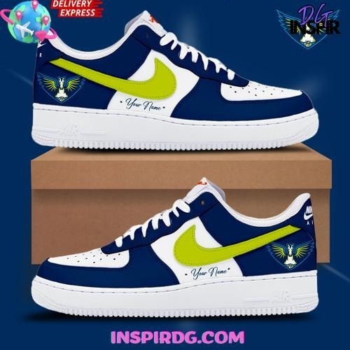 Dallas Wings WNBA 2025 Custom Air Force 1, Choose Size Men, Women