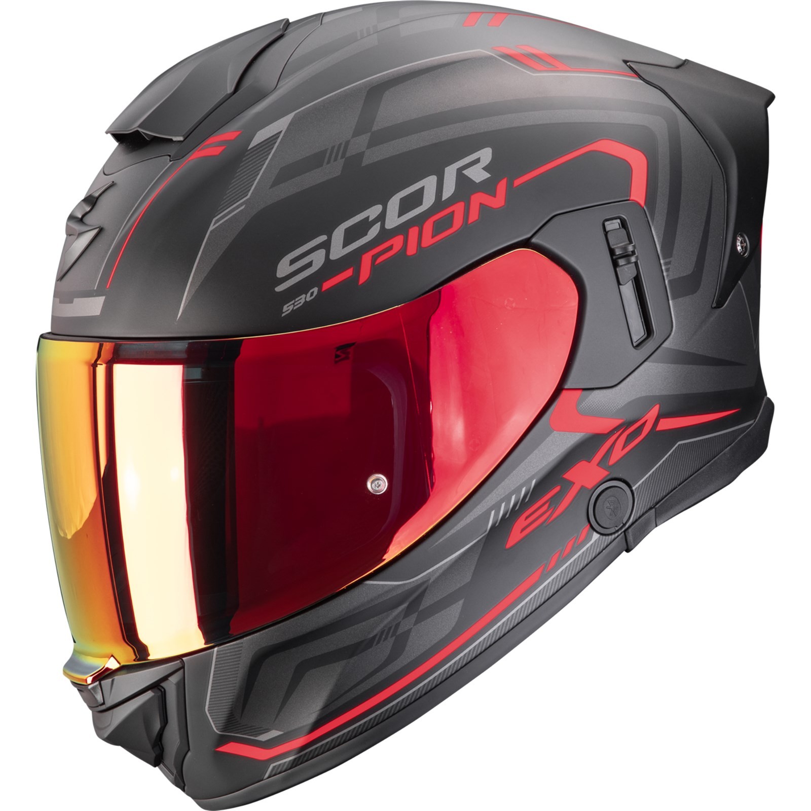 Scorpion - Motorcycle Helmet S - EXO-530 Air Slope - Matte Black Red
