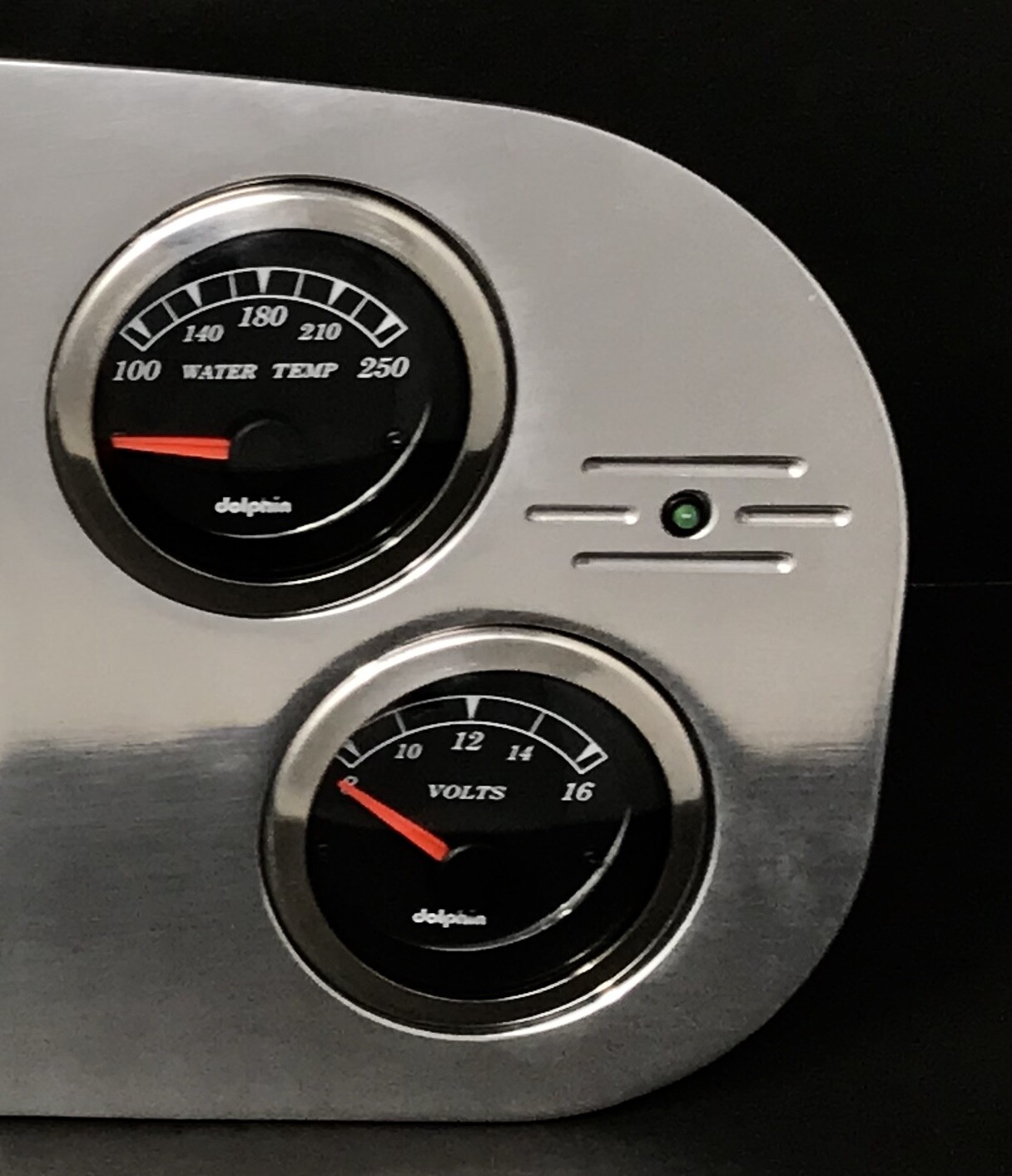 1935 1936 FORD TRUCK 5 GAUGE GPS DASH PANEL POLISHED INSERT BLACK