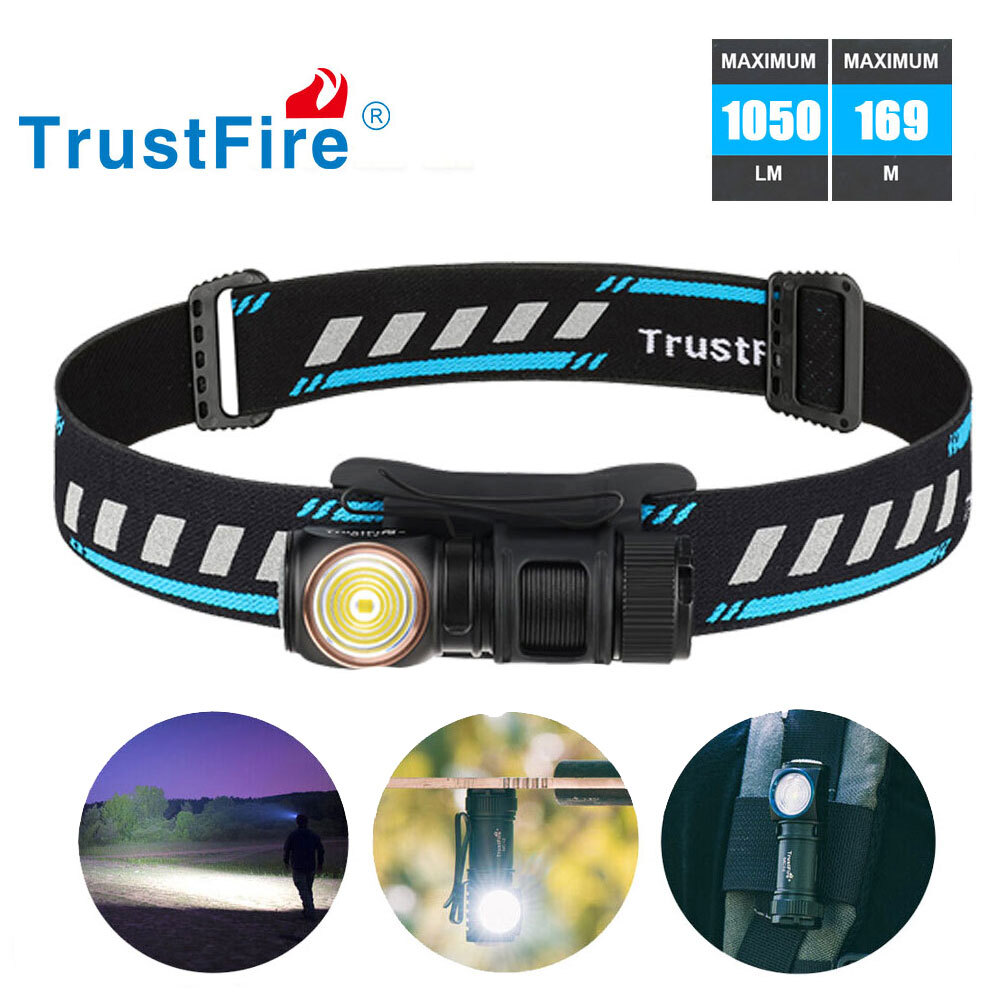 TrustFire 1050 Lumens Rechargeable Magnetic LED Headlamp Waterproof Headlight W