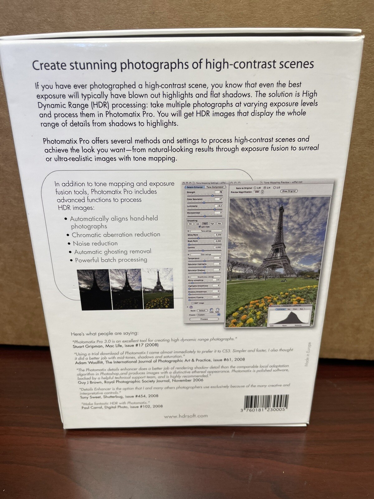 Photomatix Pro 3 Photography Software PC & Mac High Dynamic Range