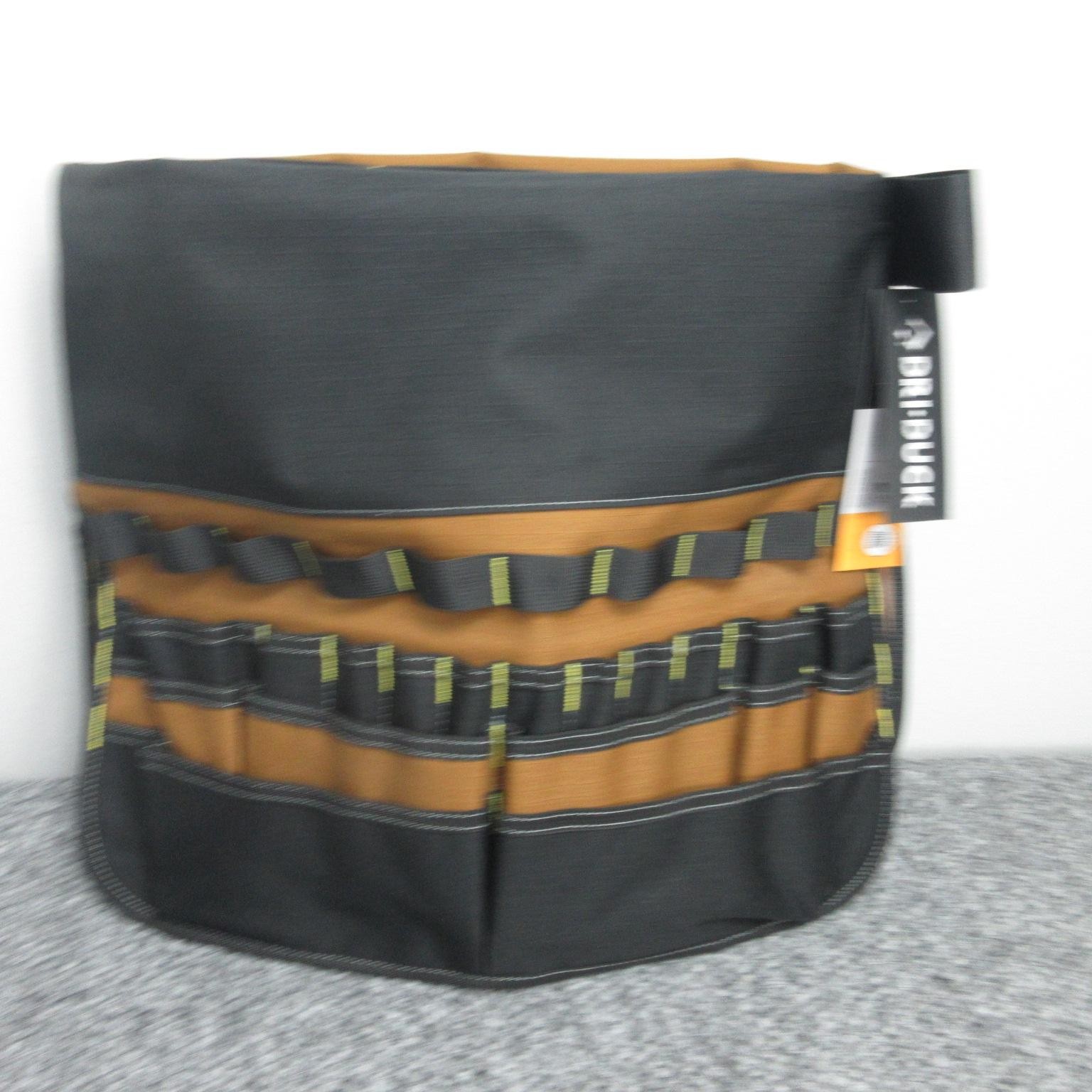 DRI DUCK Roll Up Bucket Tool Pouch Brown Polyester OS Ripstop Organizer