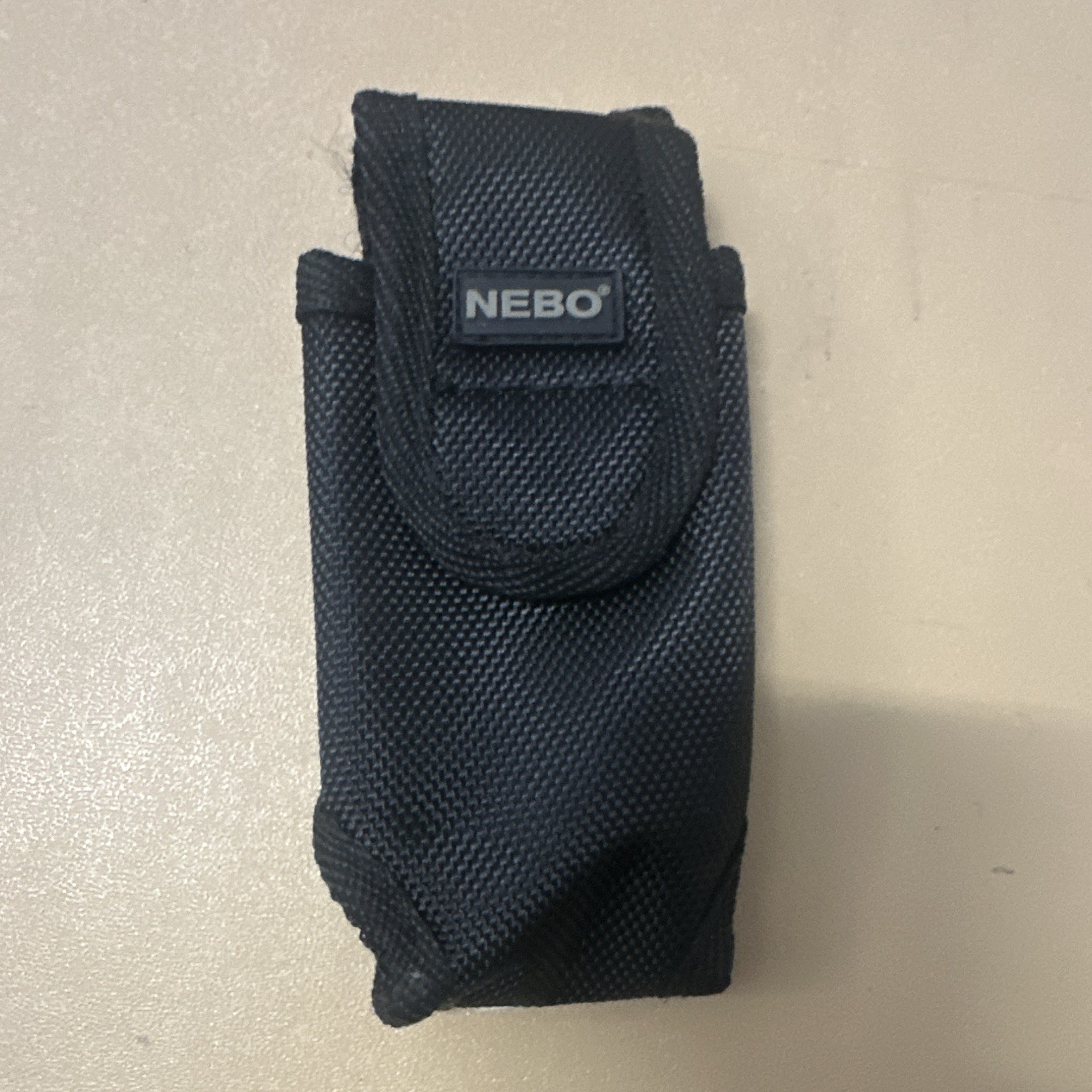NEBO Black Nylon Flashlight Holster Pouch w/ Belt Loop, Flashlight Holster