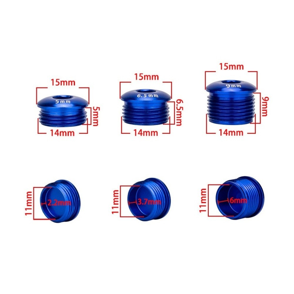for 2 Pack Pedal Dust Covers for 14mm Thread Bicycle Aluminum Alloy Finish