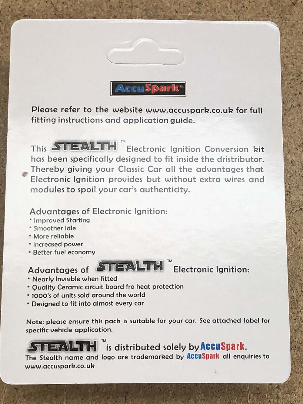 AccuSpark Stealth Electronic Ignition Points Conversion Kit For LUCAS 45D