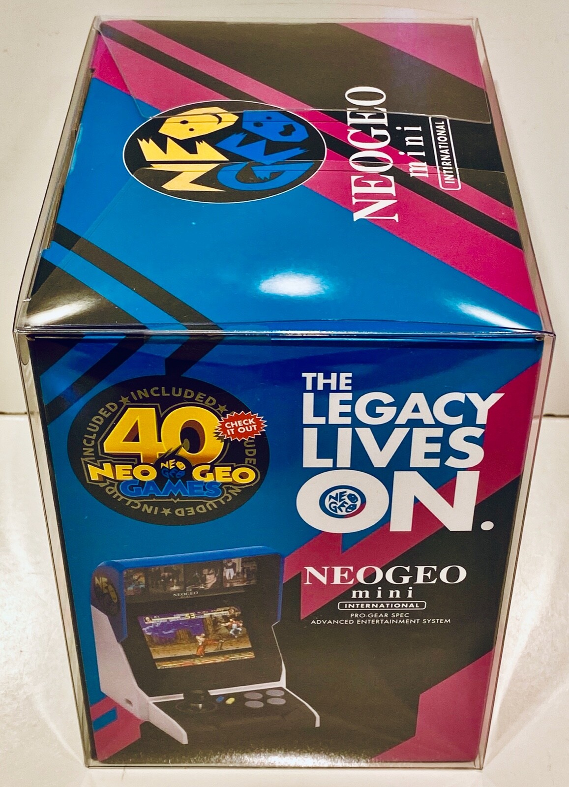 1 Box Protector For NEO GEO MINI (INTERNATIONAL) Console! Clear Display Boxes