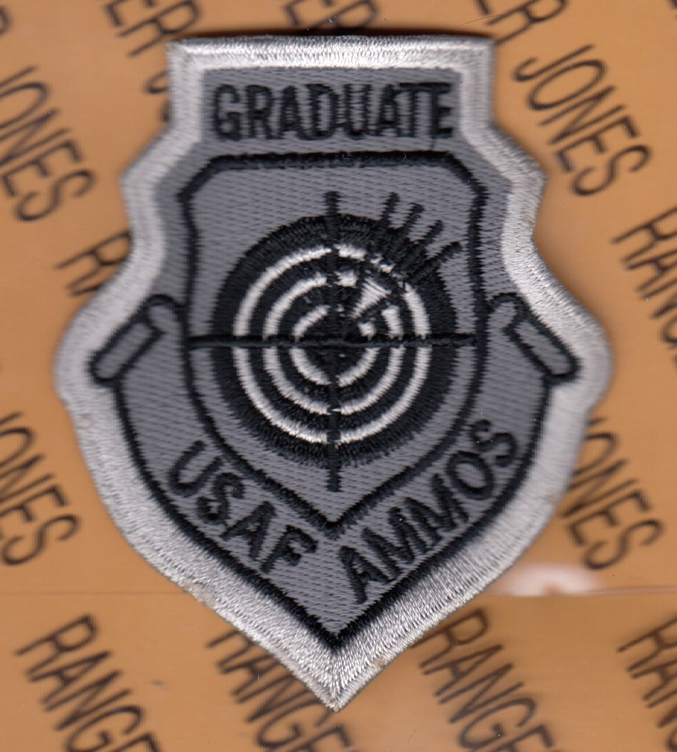 USAF Air Force GRADUATE AMMOS Adv Sortie Production Course 3.25" patch c/e