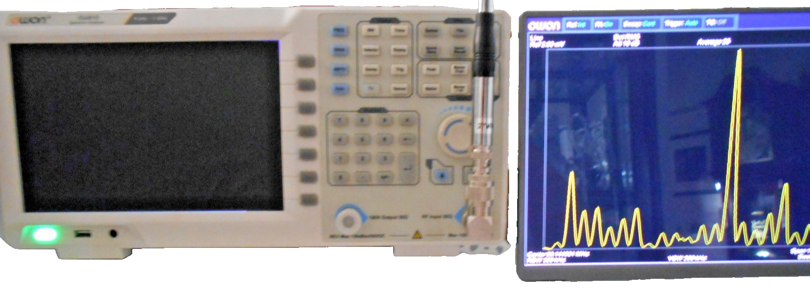 OWON XSA810 Spectrum Analyzer with tracking generator and pre-amplifier