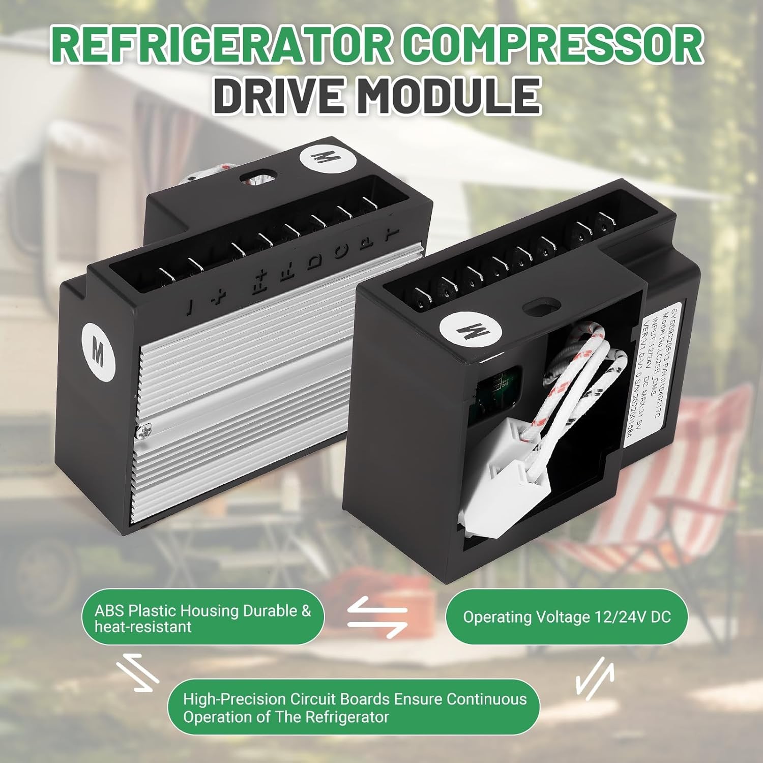 Universal 12V/24V DC Car Refrigerator Compressor Drive Module - Frequency