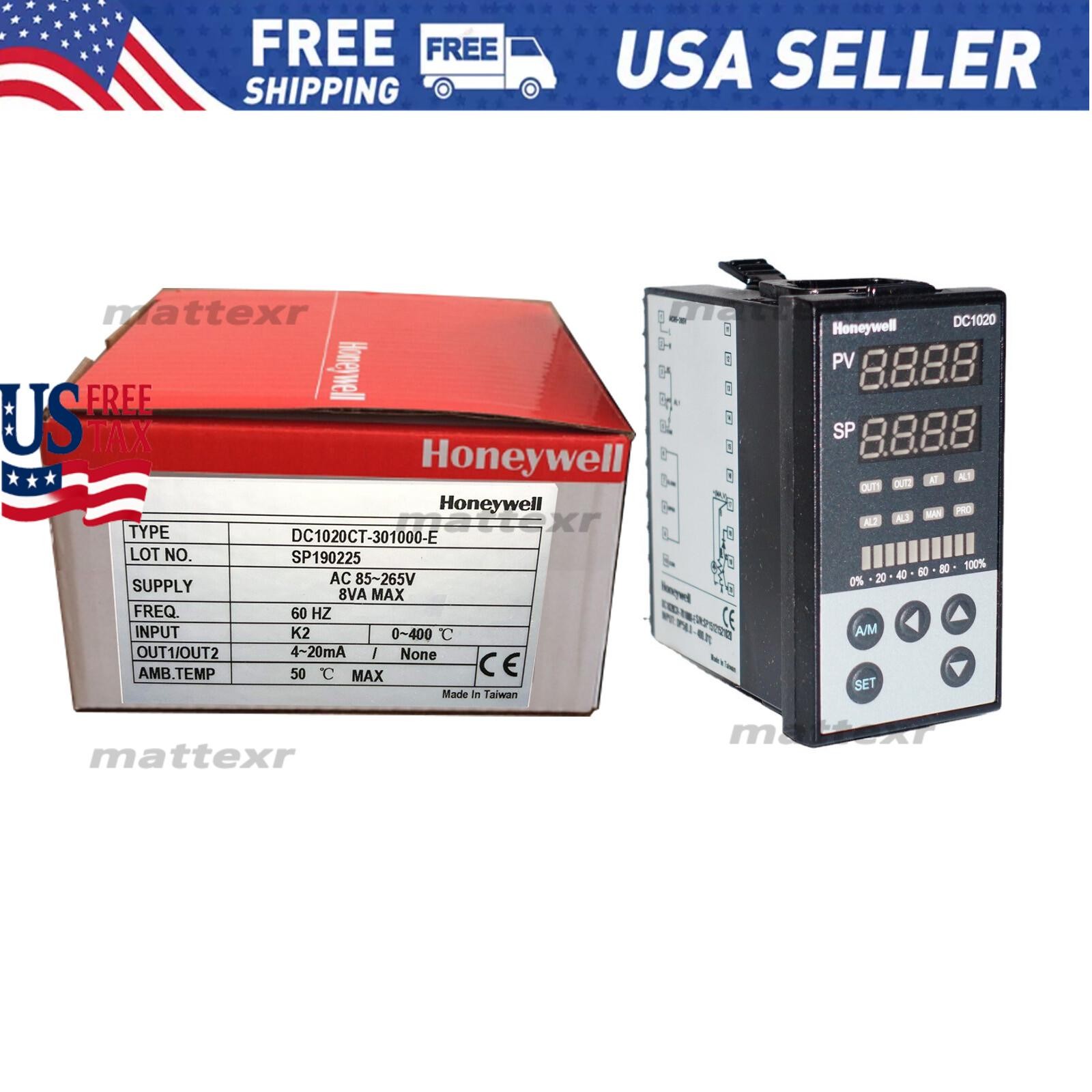 New In Box HONEYWELL DC1020CT-301000-E Temperature Controller