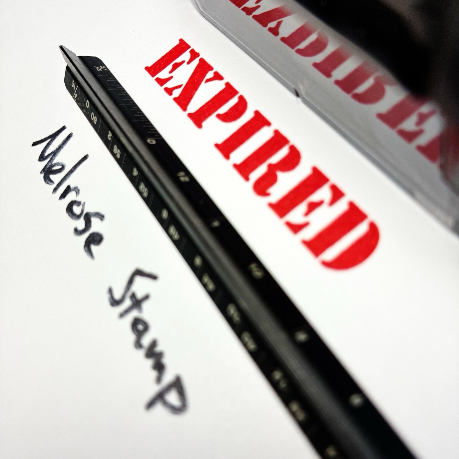 Expired Rubber Stamp Red Ink Self Inking Ideal 4913