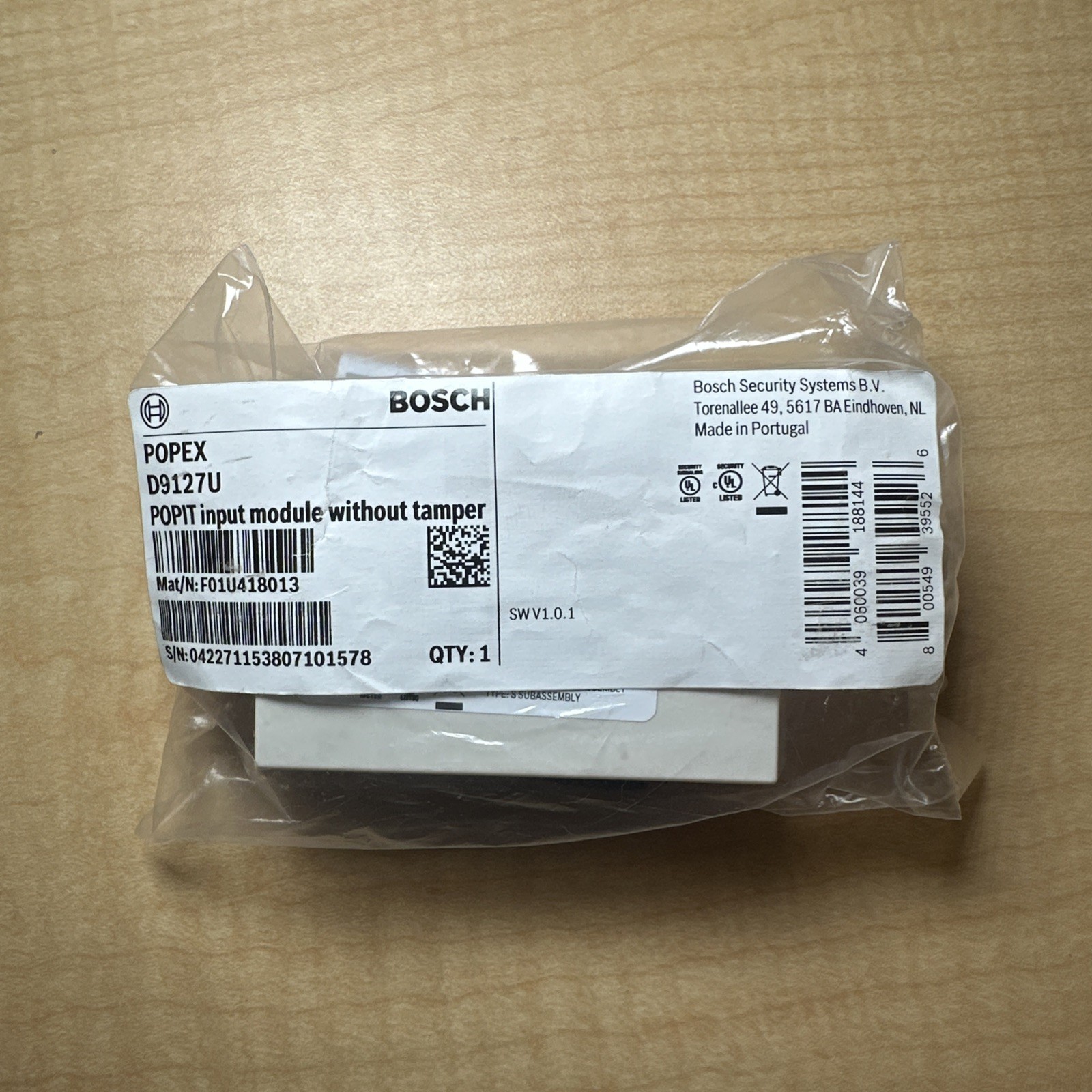 Bosch D9127U POPIT Input Module Without Tamper Switch