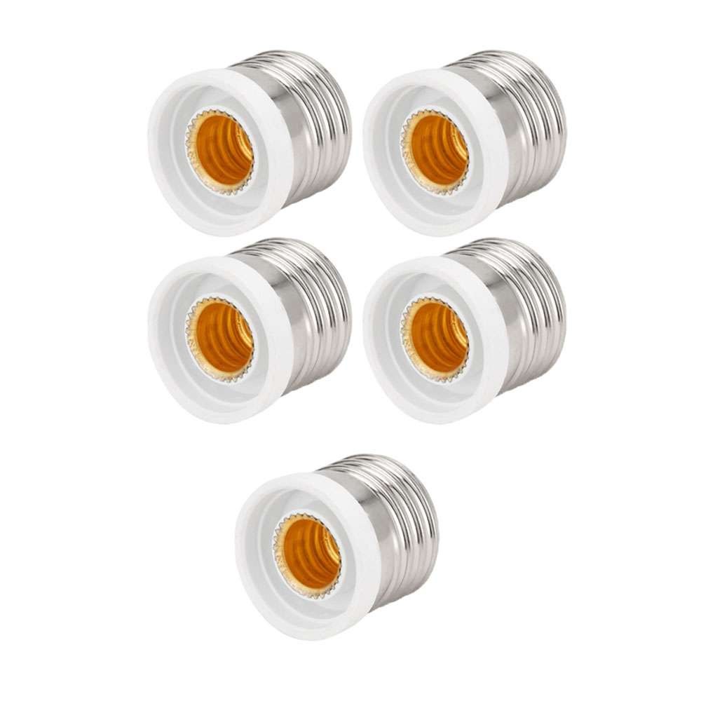5/10Pc Light Bulb Socket Adapter Medium Base E27 to E12 Candelabra Screw Reducer