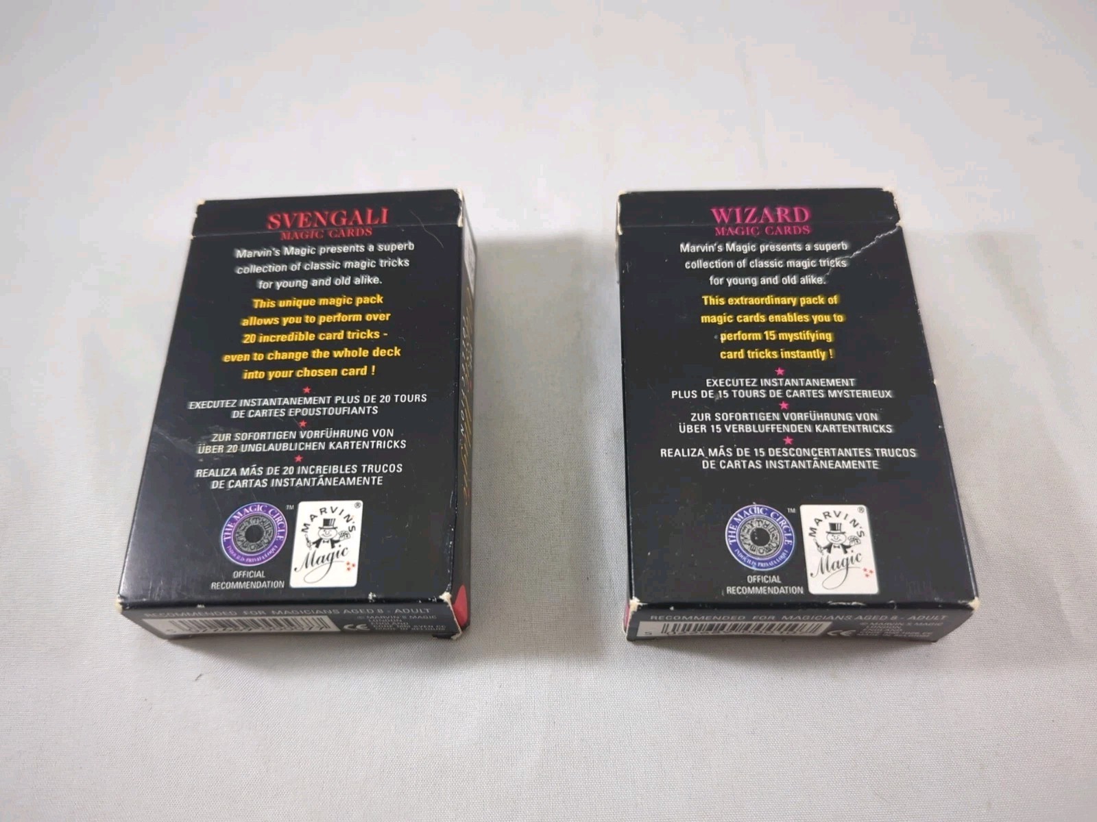 Marvin's magic wizard magic cards two packs. Svengali + Wizard Marked decks