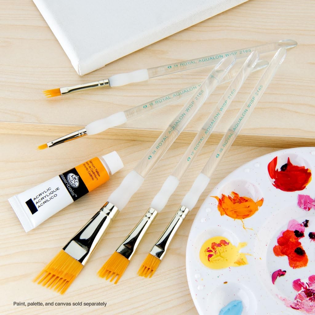 Aqualon Wisp Angular Artist Brush Set, 5-Piece