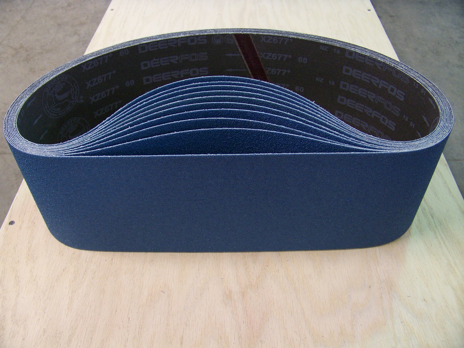 PREMIUM  ZIRCONIA,  X-WEIGHT  SANDING  BELTS  6" X 48",  2 - PACK,  50-GRIT