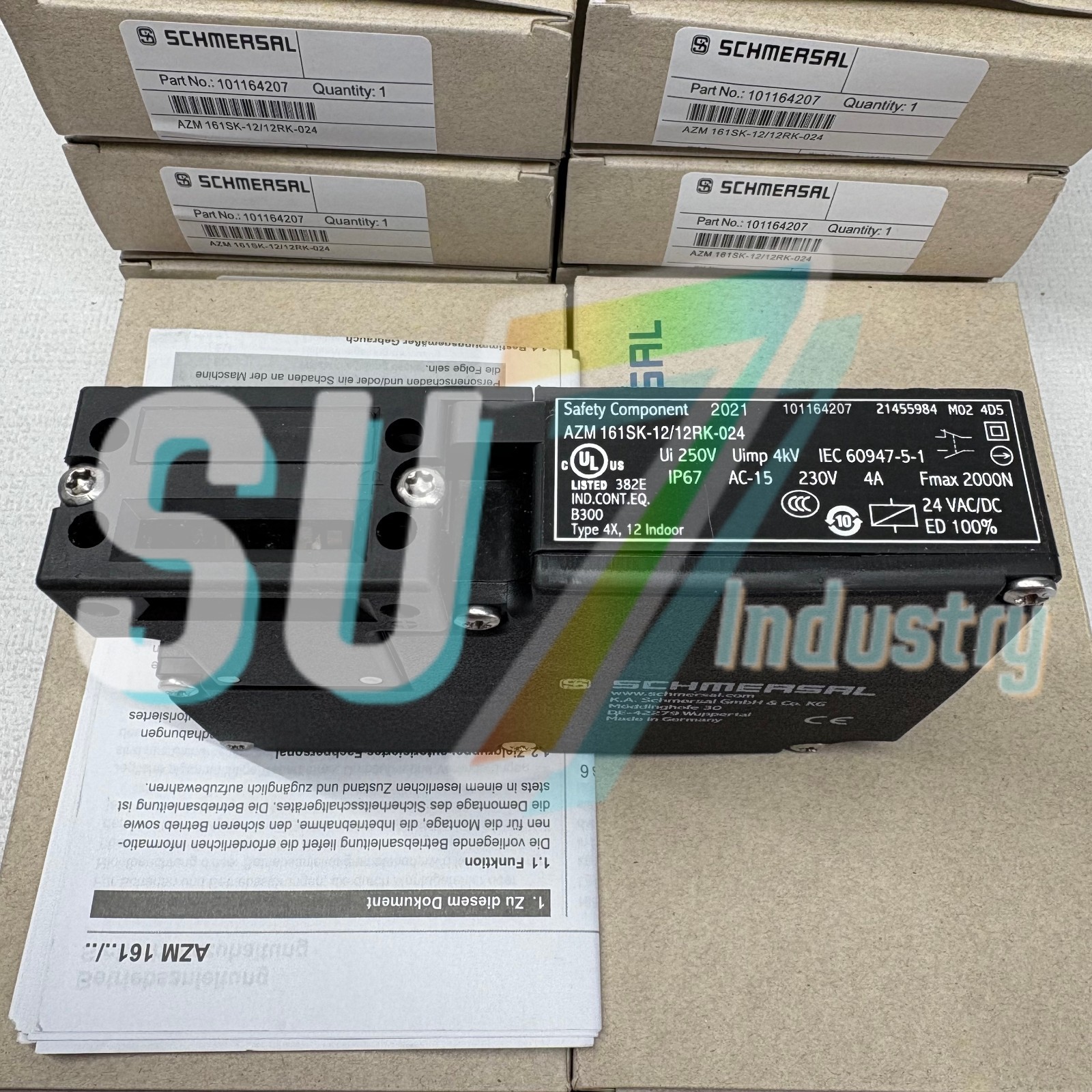 Schmersal AZM 161SK-12/12RK-024 Safety door lock switch# 1pcs  New  In Box