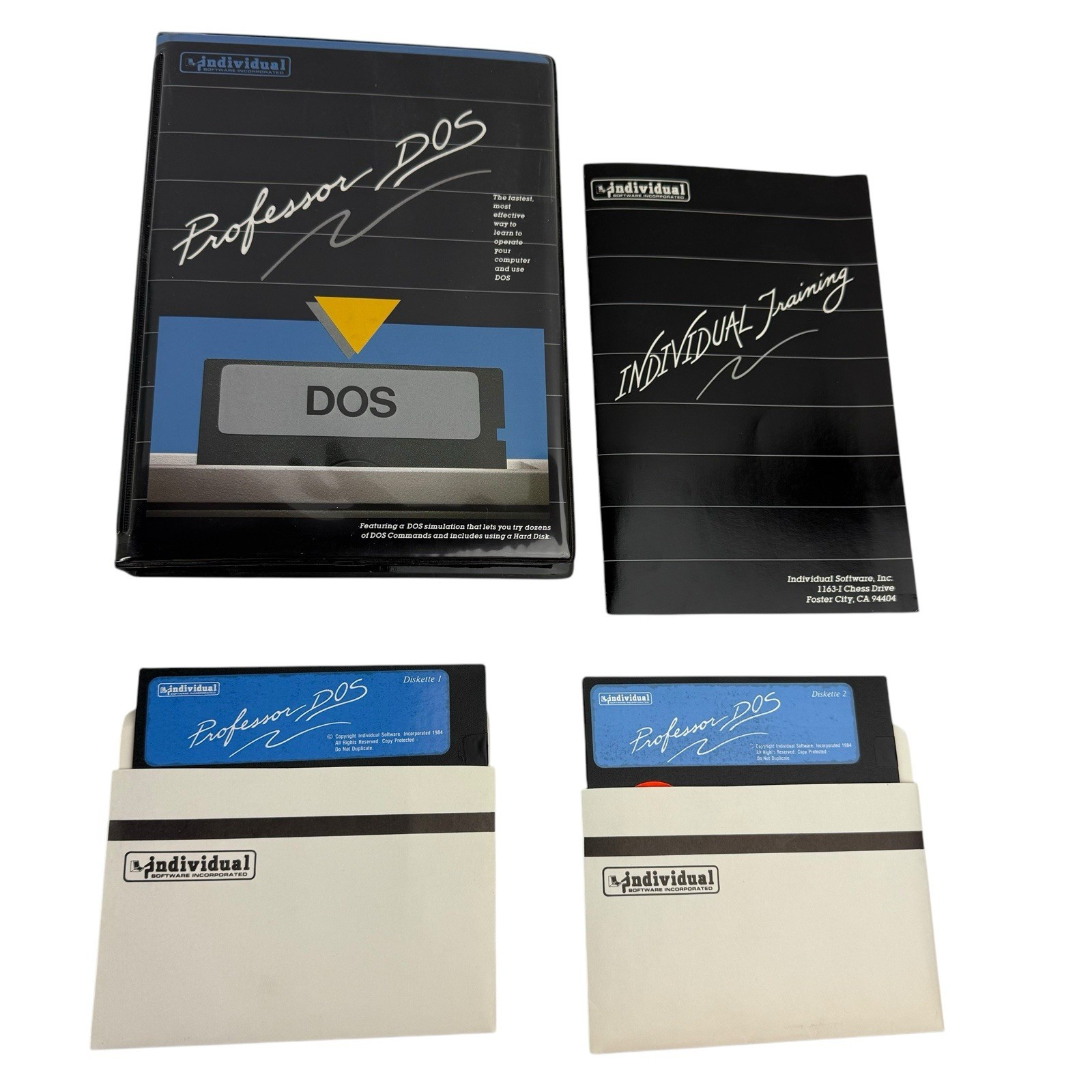 Individual Software Professor DOS Interactive Tutorial Simulation Vintage 1984