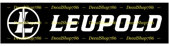 Leupold Optics - Scopes - Hunting/Shooting - Vinyl Die-Cut Peel N' Stick Decal