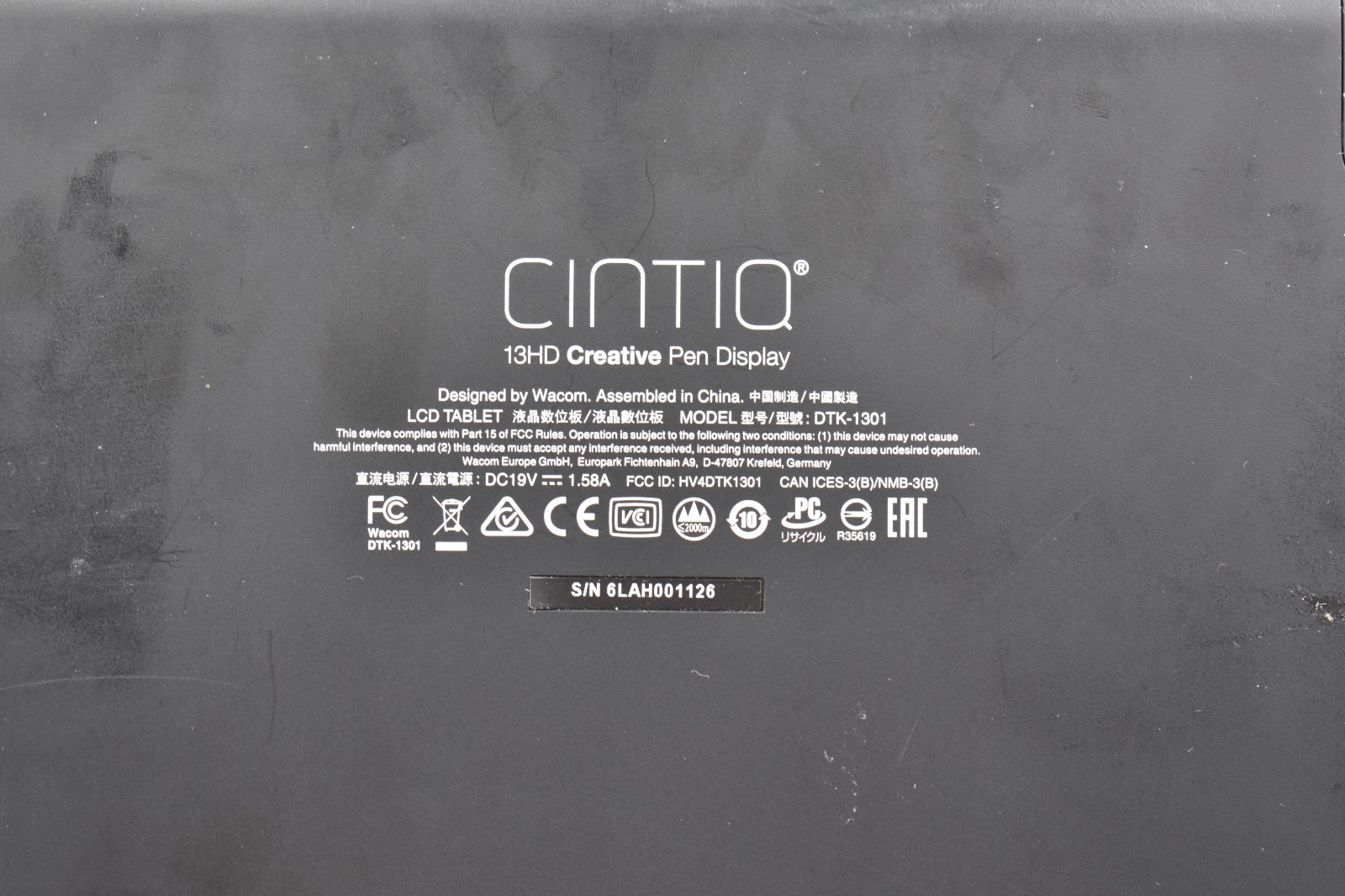 Wacom Cintiq 13HD Interactive Pen Display - UNTESTED