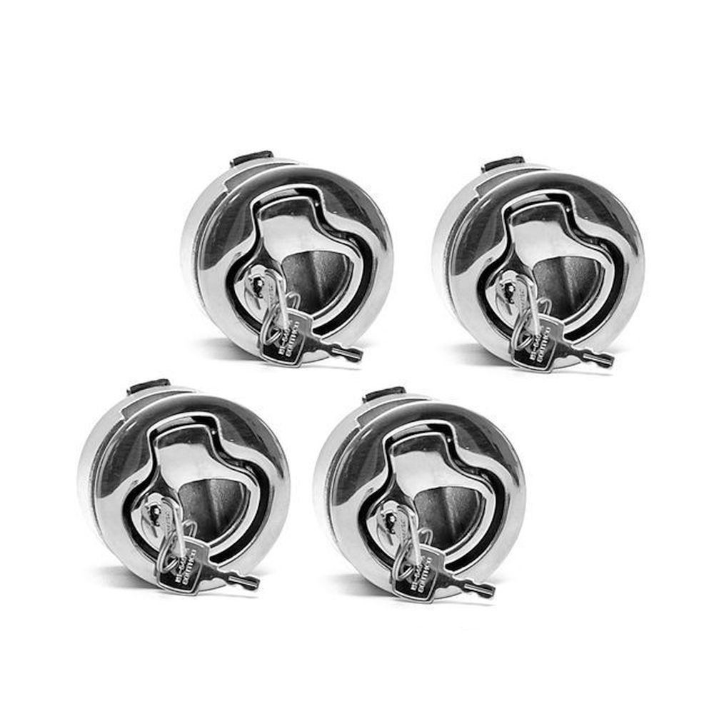 Southco Boat Pull Latch M1-43-8 | 2 Inch Stainless Locking (Set of 4)