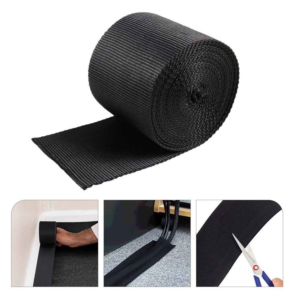 Wire Management Carpet Cord Protector under Cable Covers Hider for Floor