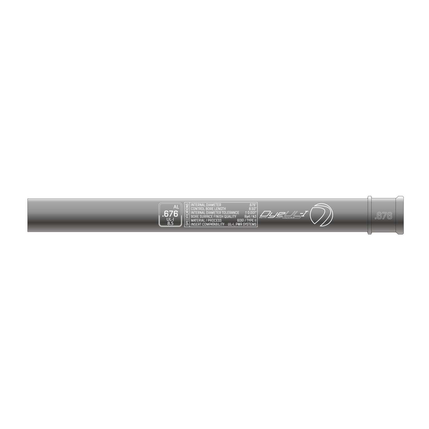 Dye Paintball UL-I Barrel Insert - .676