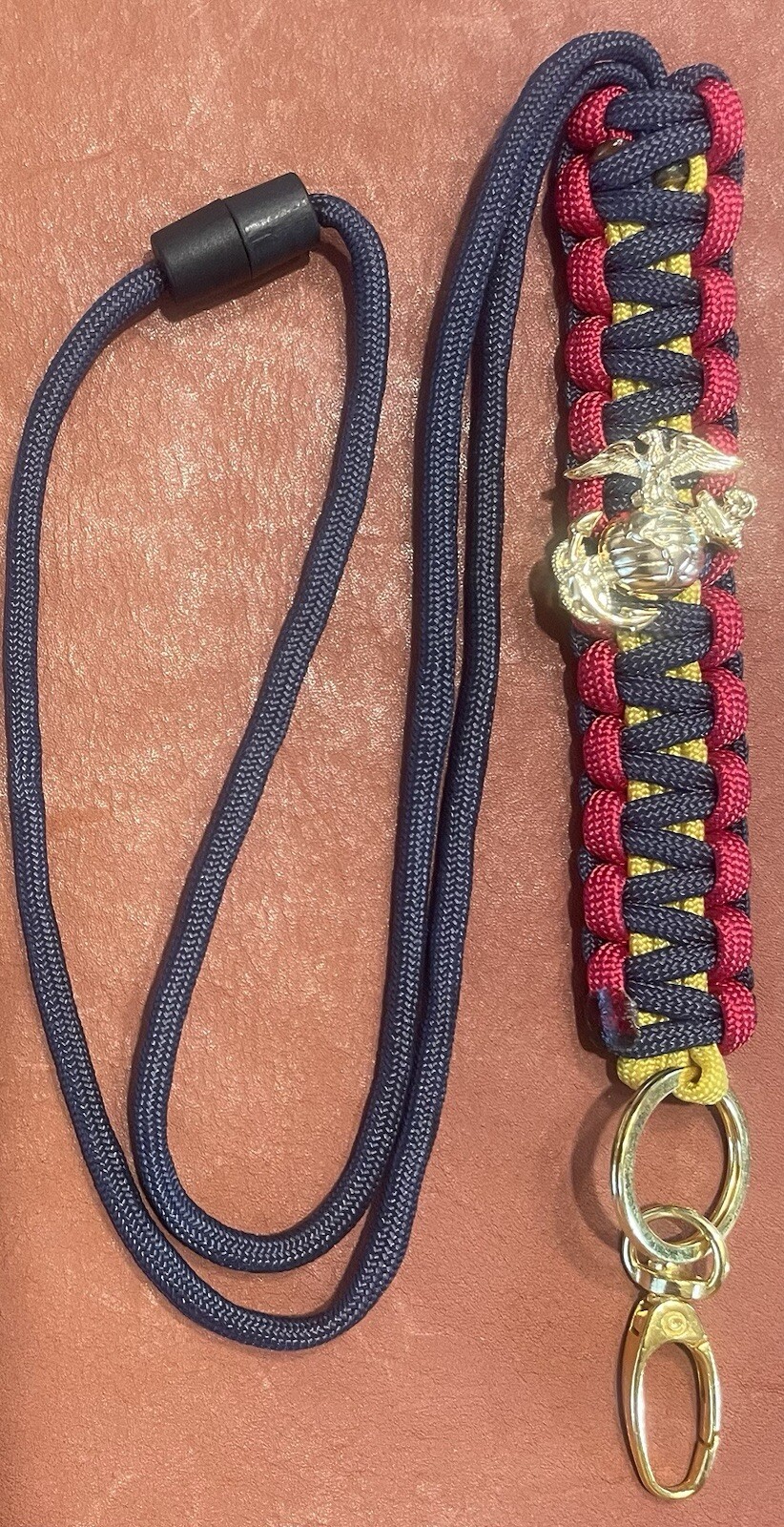 United States Marine Corps Dress EGA Paracord ID Lanyard