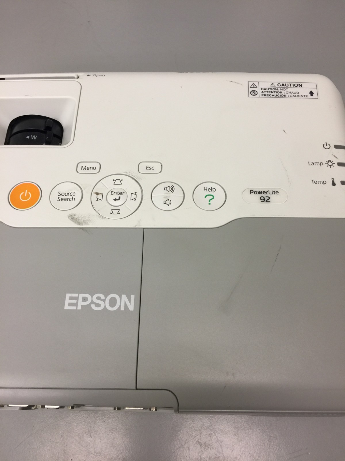 Epson PowerLite 92 LCD Projector model:H381A !!! TESTED!!!#624 LAMP HOURS LEFT !