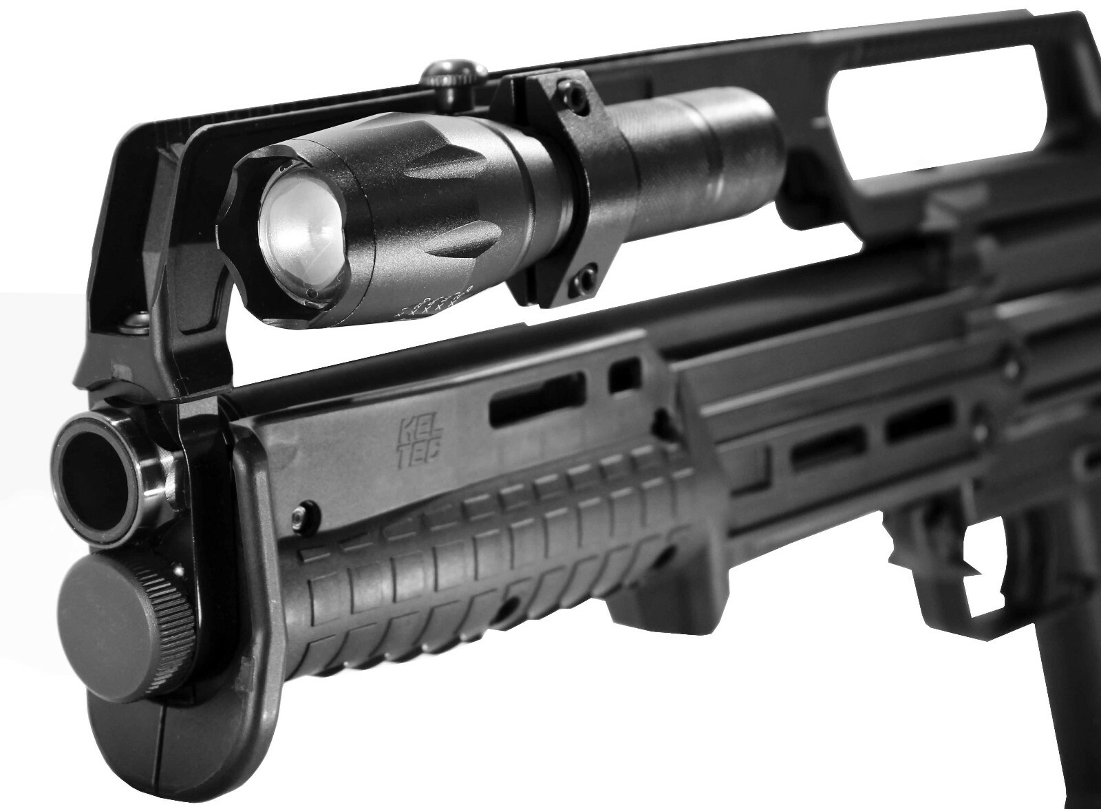 Tactical home defense flashlight for Kel tec ks7 12 gauge aluminum black