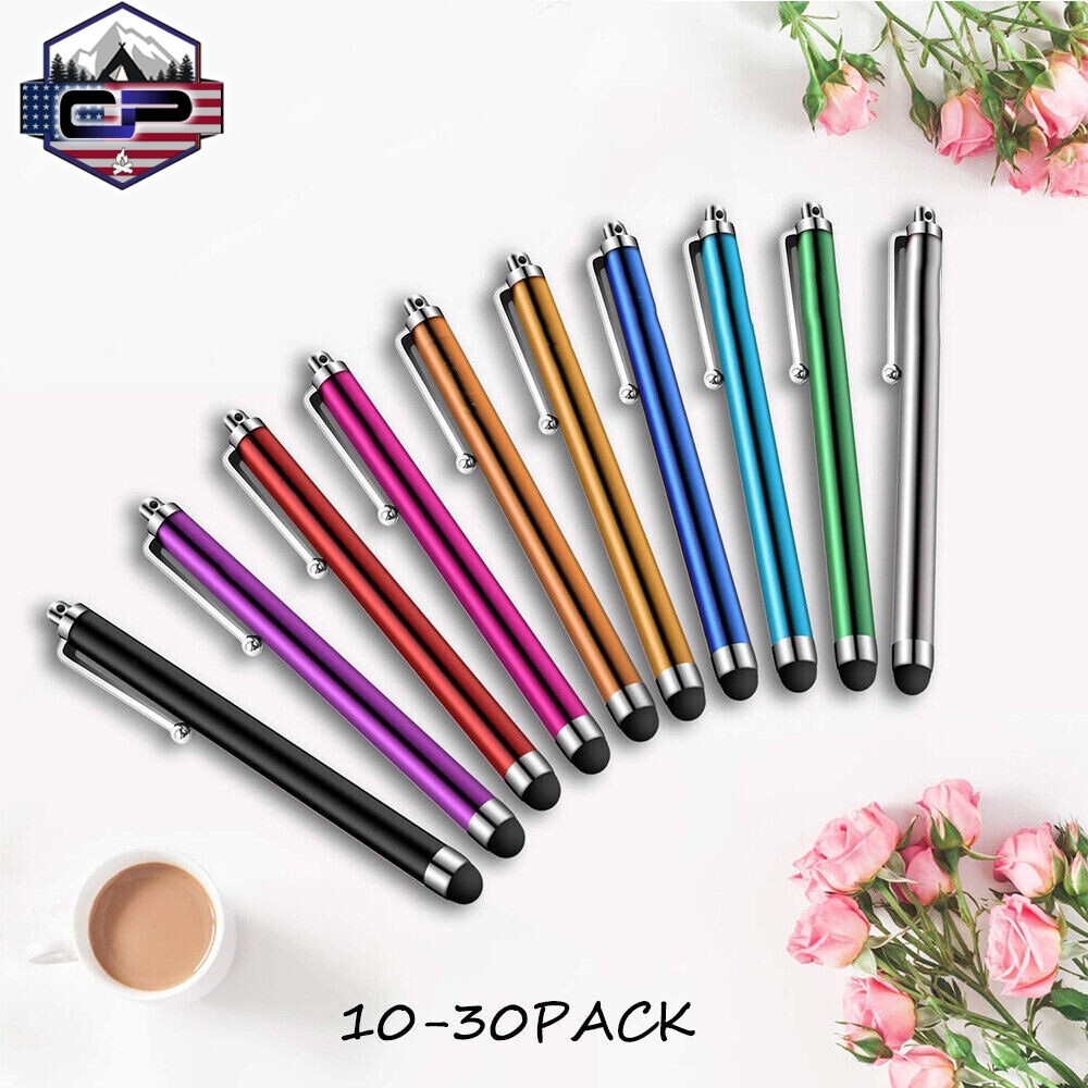 30 Pack Universal Capactive Touch Screen Stylus Pens For iPad iPhone Android PC