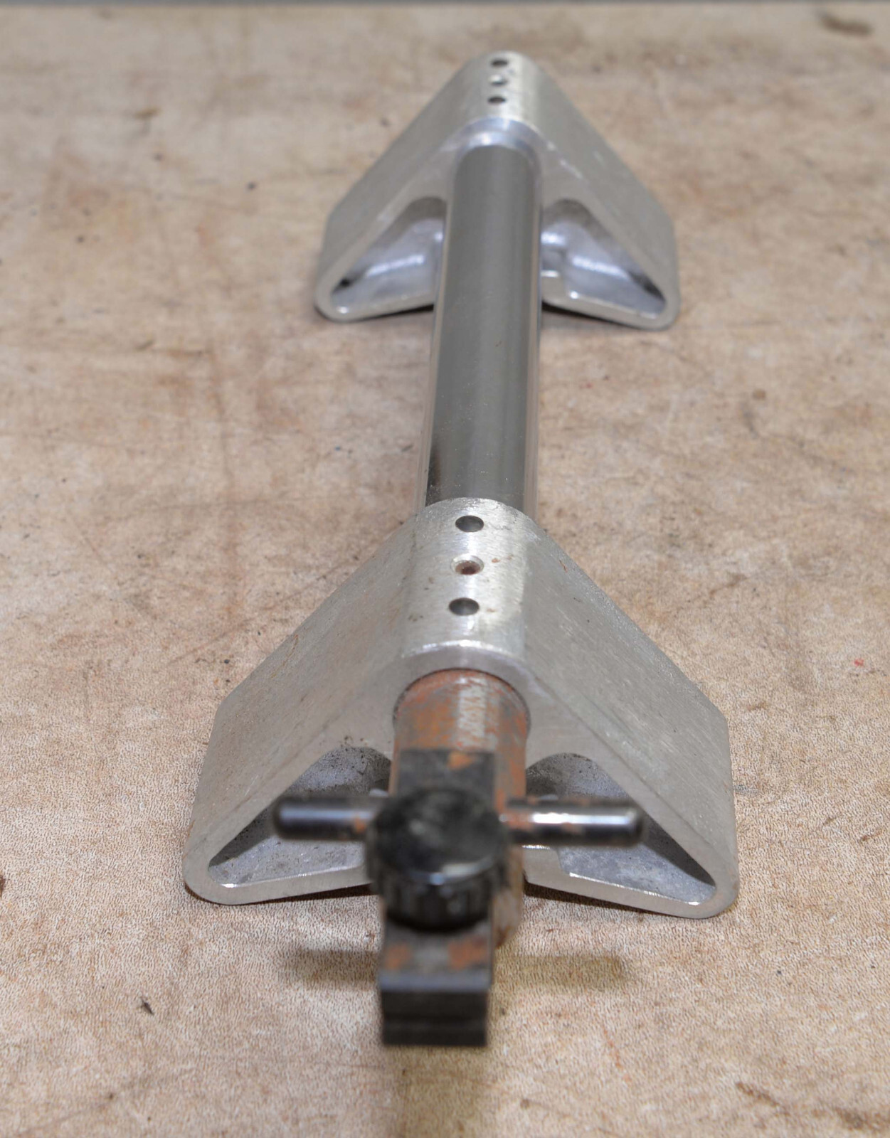 Vintage fly tying precision work holder aluminum base adjustable vise tool