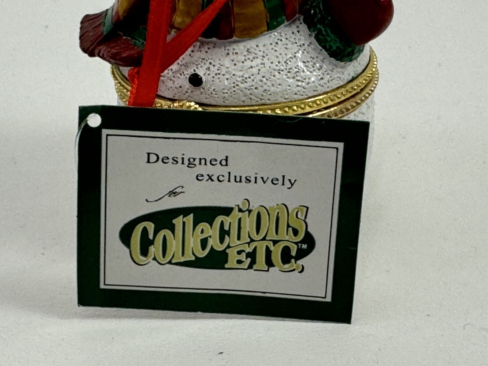 Collections ect. Christmas Hinged Trinket Box Snowman decor