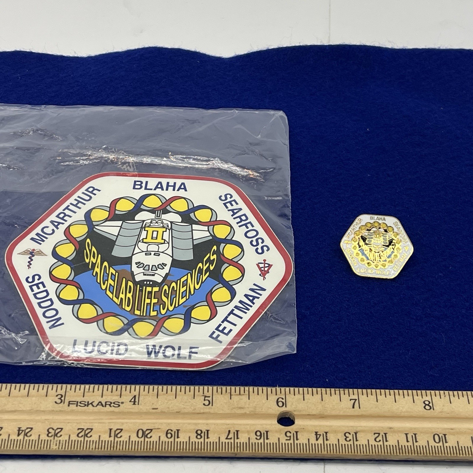 NASA STS 58 Spacelab Life Sciences Sticker Decal And Lapel Mission Pin