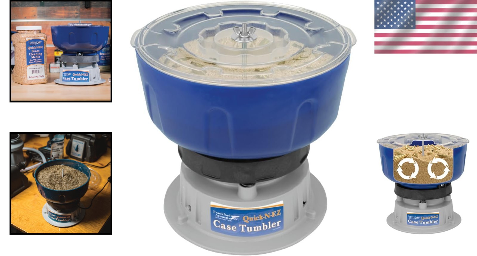 Durable Quick-N-EZ Case Tumbler with 448 oz Capacity - Essential Reloading Tool