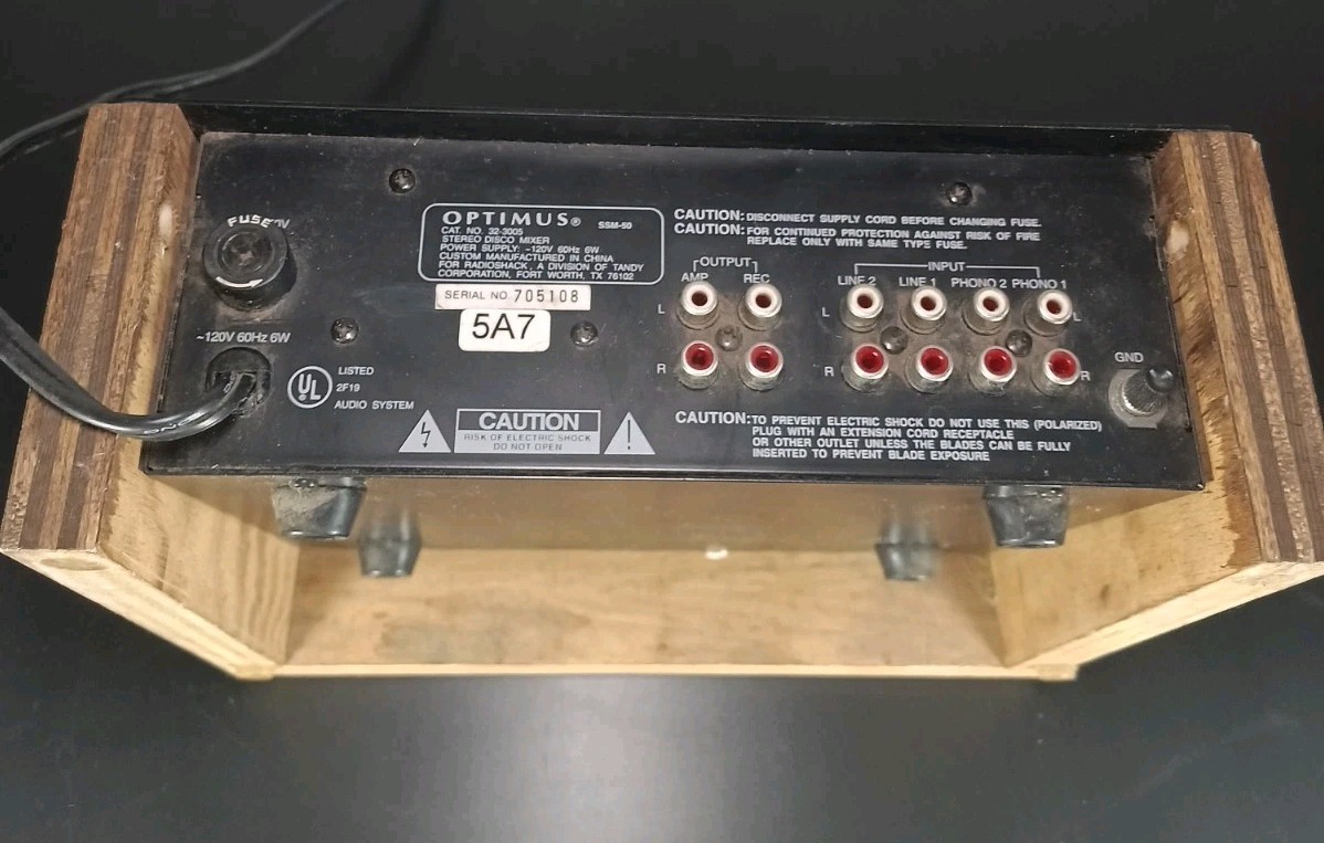 Optimus 2-CH Stereo Disco Mixer SSM-50
