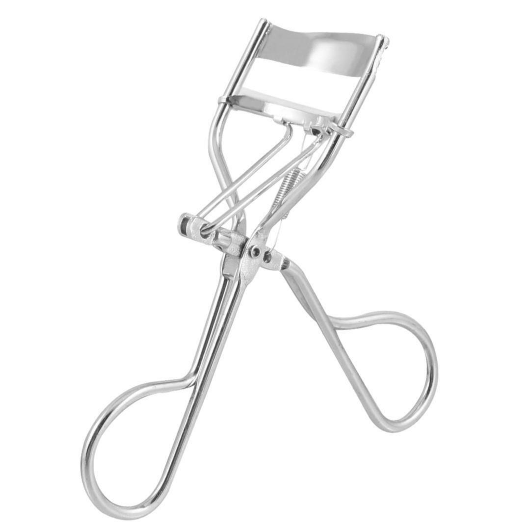New Ladies Makeup Eyelash Curler Nature Curl Style Cute Curl Silver Beauty Tools