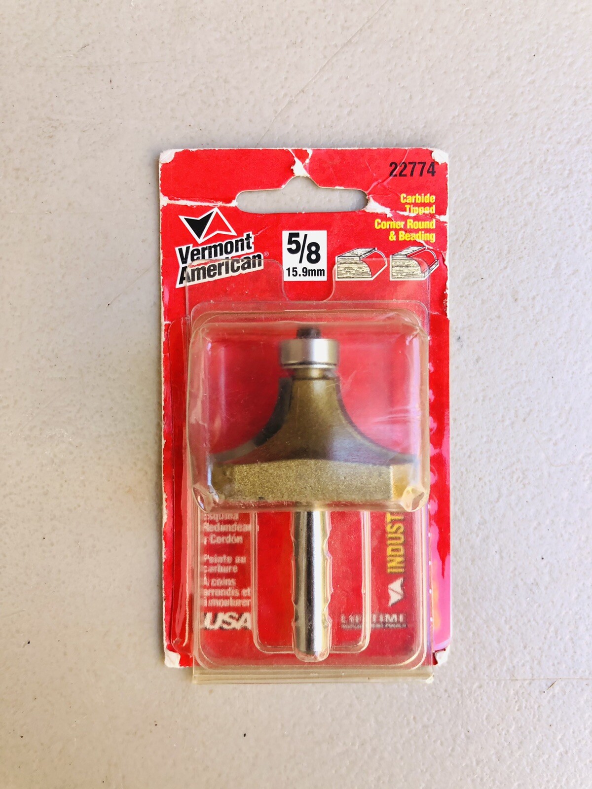 Vermont American 22774 5/8 15.9mm Carbide Tipped Router Bit