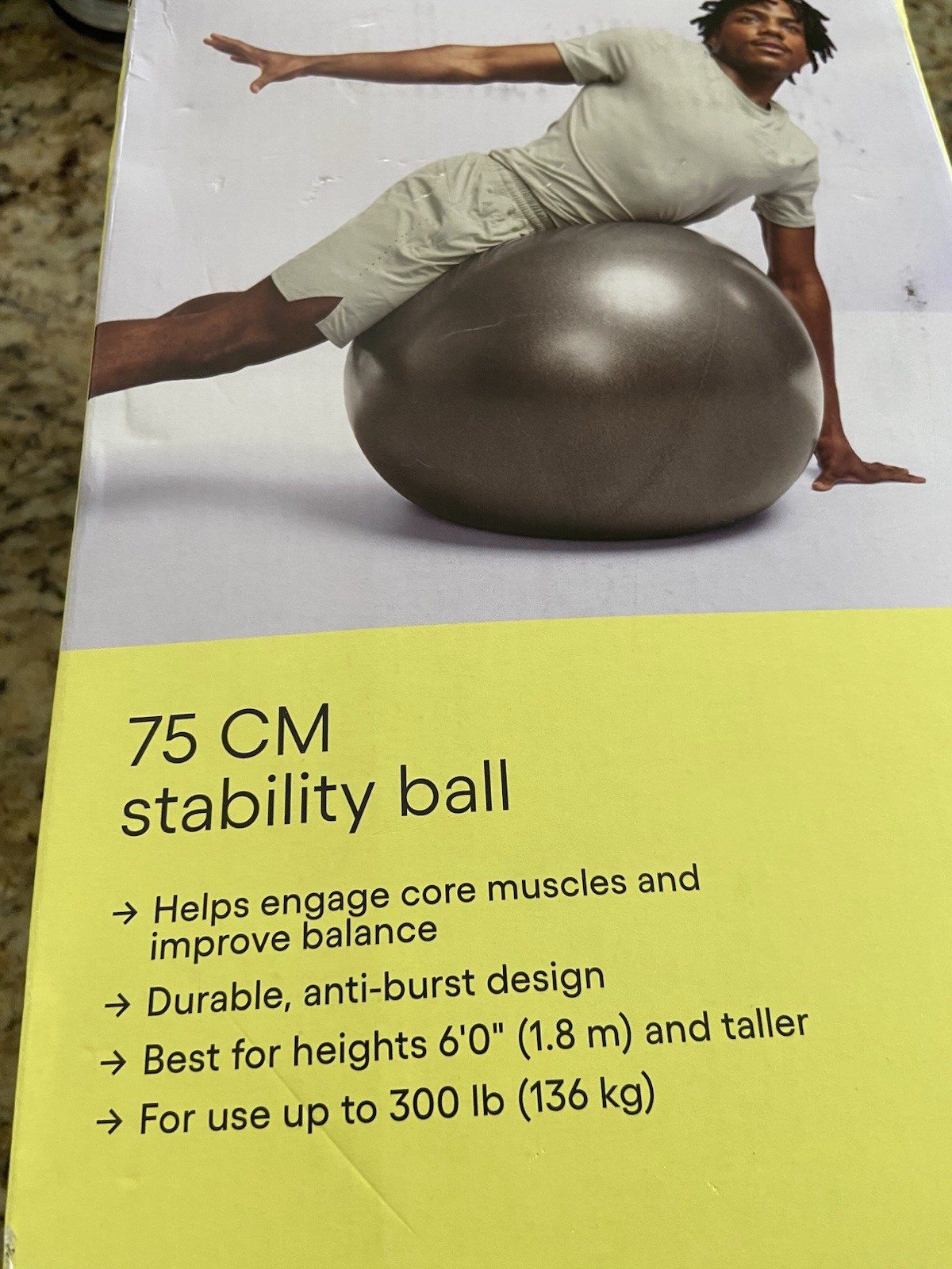 All In Motion 75 Cm Stability Ball Gray