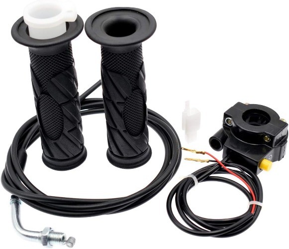 7/8 Inch 22mm Twist Throttle Accelerator Handle Grips and 75" Long Throttle Cabl