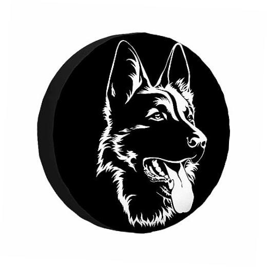 German Shepherd Spare Tire 17" fits tire cover diameter 31"-35" german shepherd